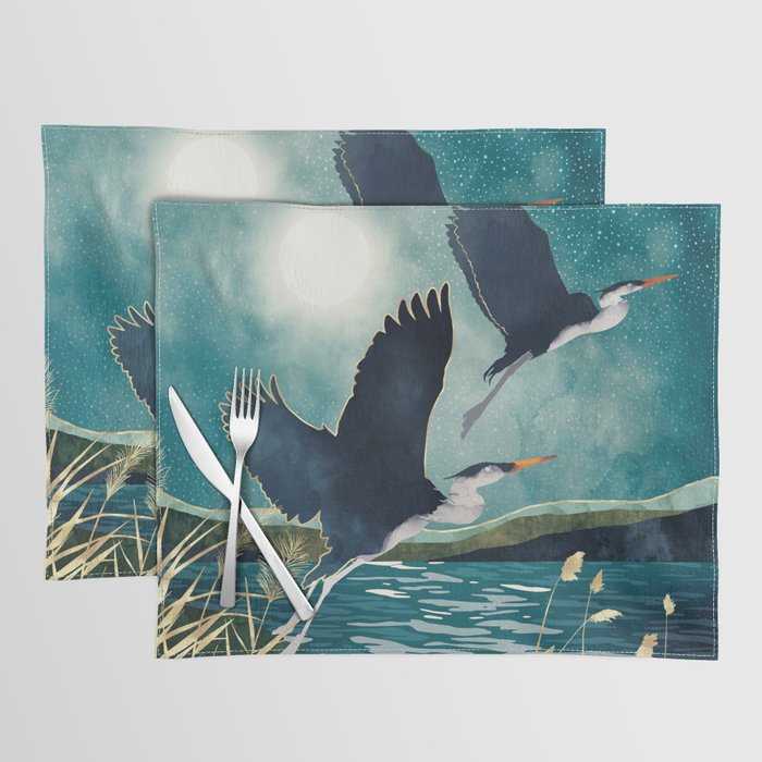 Evening Heron Placemat Gallery Image 1