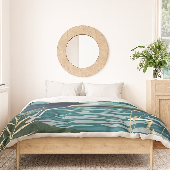 Evening Heron Duvet Cover Gallery Image 3