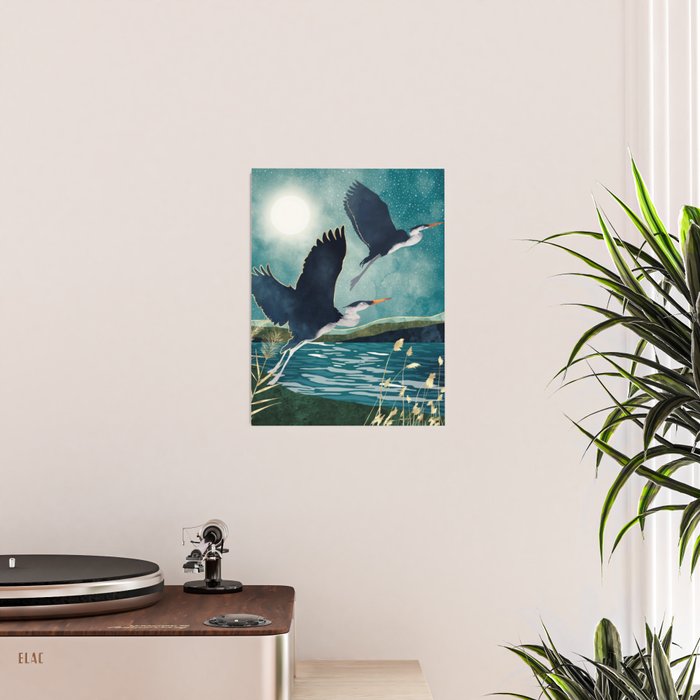 Evening Heron Poster Gallery Image 2