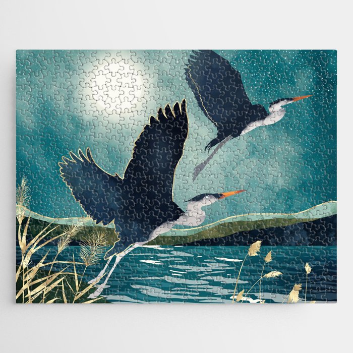 Evening Heron Jigsaw Puzzle Gallery Image 1