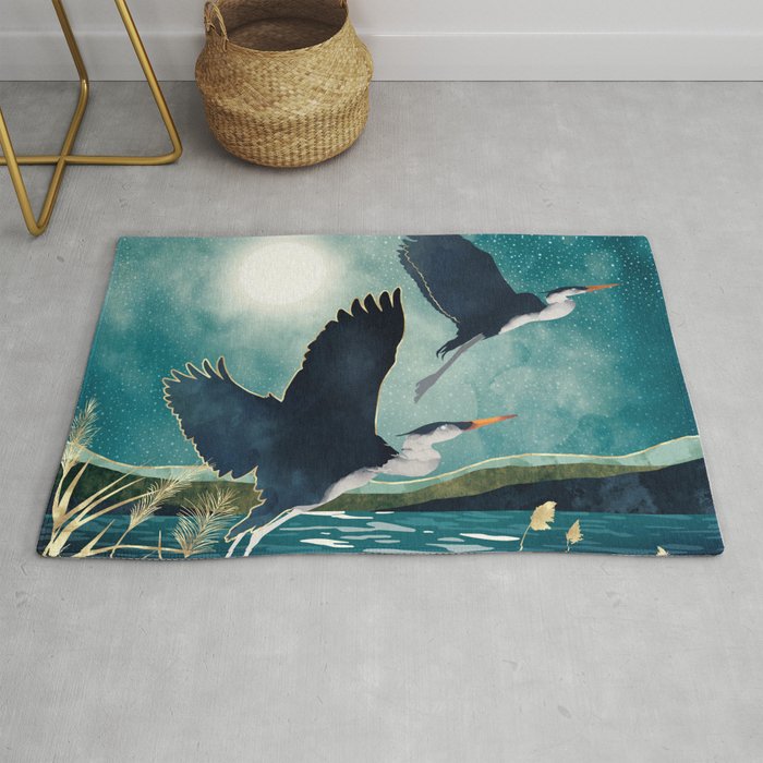 Evening Heron Rug Gallery Image 1