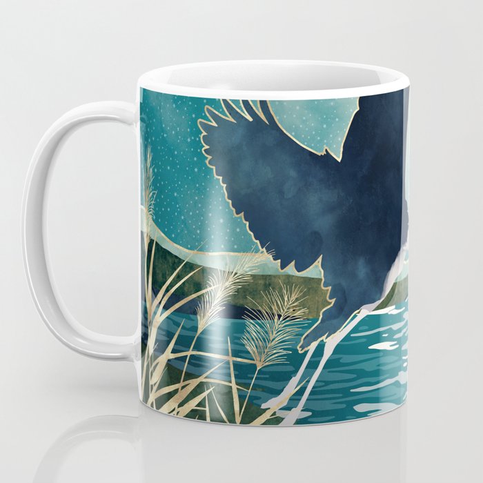 Evening Heron Coffee Mug Gallery Image 3
