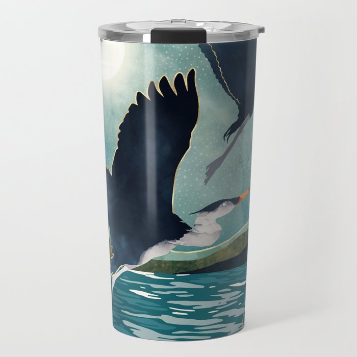 Evening Heron Travel Mug Gallery Image 1