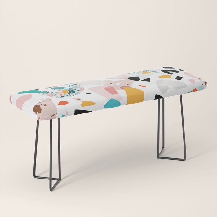 Mixed Mess I. / Collage, Terrazzo, Colorful Bench Gallery Image 1