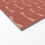 Dragonfly Pattern XVI Rose Pink Welcome Mat Gallery Image 2