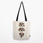 No Evil English Bulldog Tote Bag Gallery Image 2