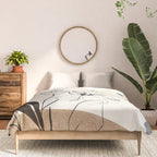 Abstract Art Minimal Flowers 3 Comforter Gallery Image 3