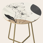 Abstract Art Minimal Flowers 3 Side Table Gallery Image 2