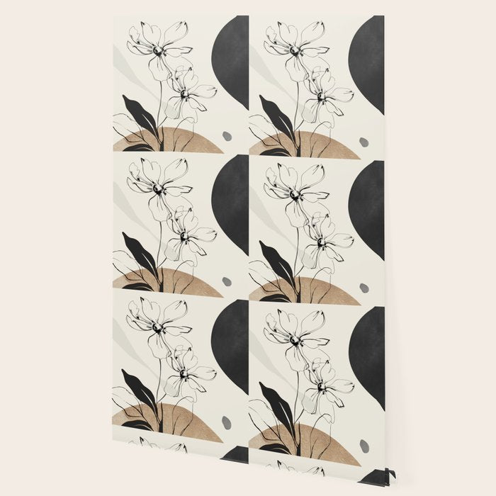 Abstract Art Minimal Flowers 3 Wallpaper Gallery Image 2