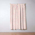 Modern ivory blush pink girly cheetah animal print pattern Window Curtain Gallery Image 3