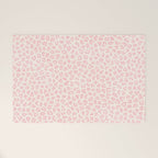 Modern ivory blush pink girly cheetah animal print pattern Welcome Mat Gallery Image 1