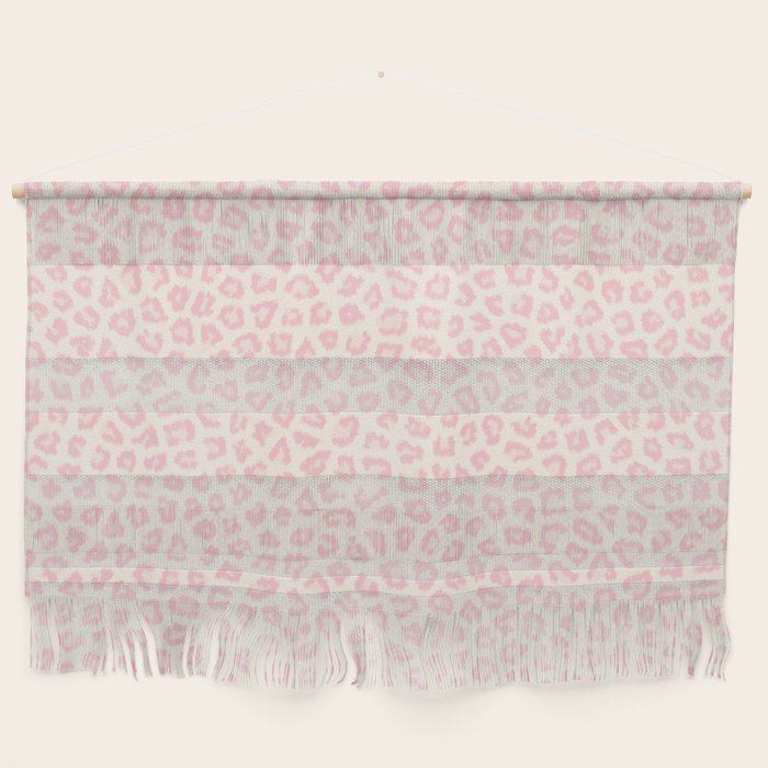 Modern ivory blush pink girly cheetah animal print pattern Wall Hanging Gallery Image 1