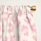 Modern ivory blush pink girly cheetah animal print pattern Window Curtain Gallery Image 2
