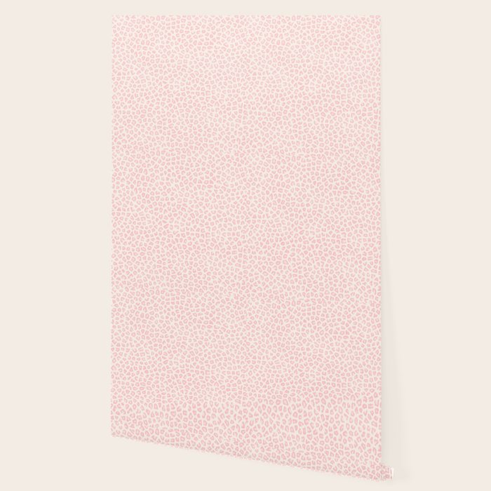 Modern ivory blush pink girly cheetah animal print pattern Wallpaper Gallery Image 2