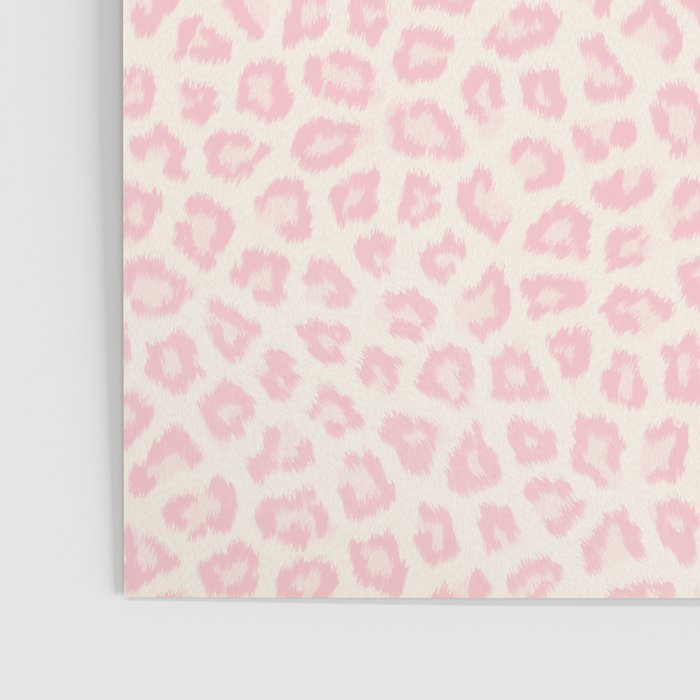 Modern ivory blush pink girly cheetah animal print pattern Poster Gallery Image 3