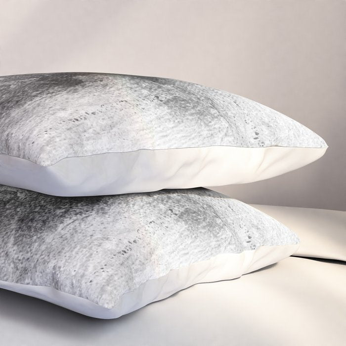 Black and White Minimalist Abstract Painting âDelve 6â Pillow Sham Gallery Image 3