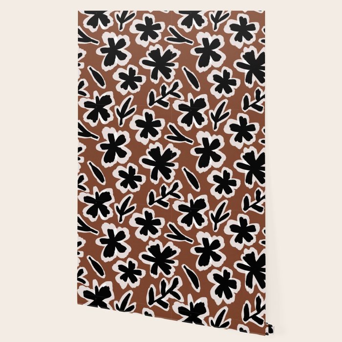 Black Florals #2 Wallpaper Gallery Image 2