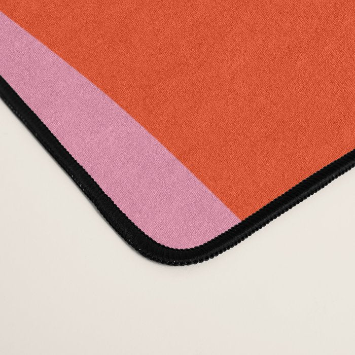 Wild Stripes Colorful Modern Abstract Pop Pattern Blue Pink Red Green Mustard Yellow Desk Mat Gallery Image 4