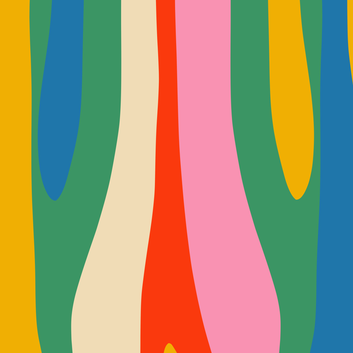 Wild Stripes Colorful Modern Abstract Pop Pattern Blue Pink Red Green Mustard Yellow Coffee Mug Gallery Image 2