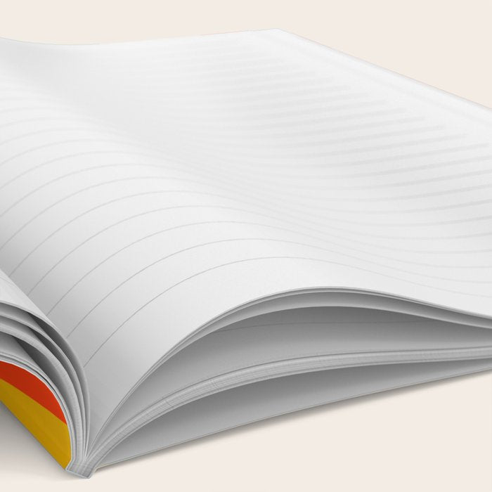 Wild Stripes Colorful Modern Abstract Pop Pattern Blue Pink Red Green Mustard Yellow Notebook Gallery Image 2