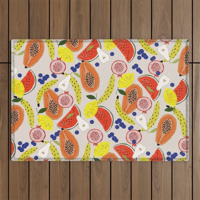Acrylic Fruits  Outdoor Rug Gallery Image 1