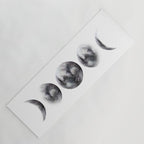 Moon phases watercolor painting Yoga Mat Gallery Image 1