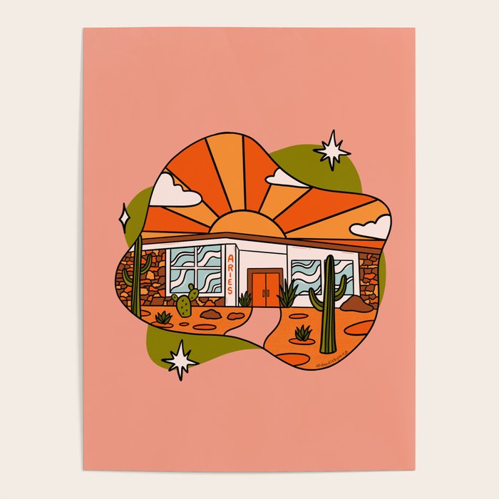 Aries Mid Century House Poster Gallery Image 4
