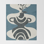 Vase of Tranquility 5 Throw Blanket Gallery Image 2