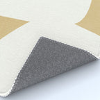 Minimal Shapes gold Rug Gallery Image 4