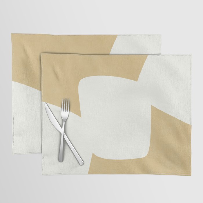 Minimal Shapes gold Placemat Gallery Image 1