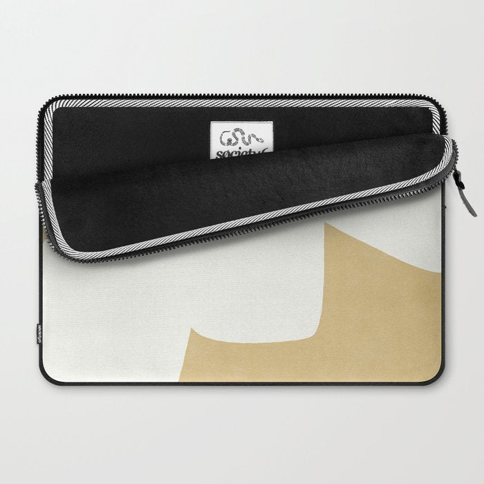 Minimal Shapes gold Laptop Sleeve Gallery Image 2