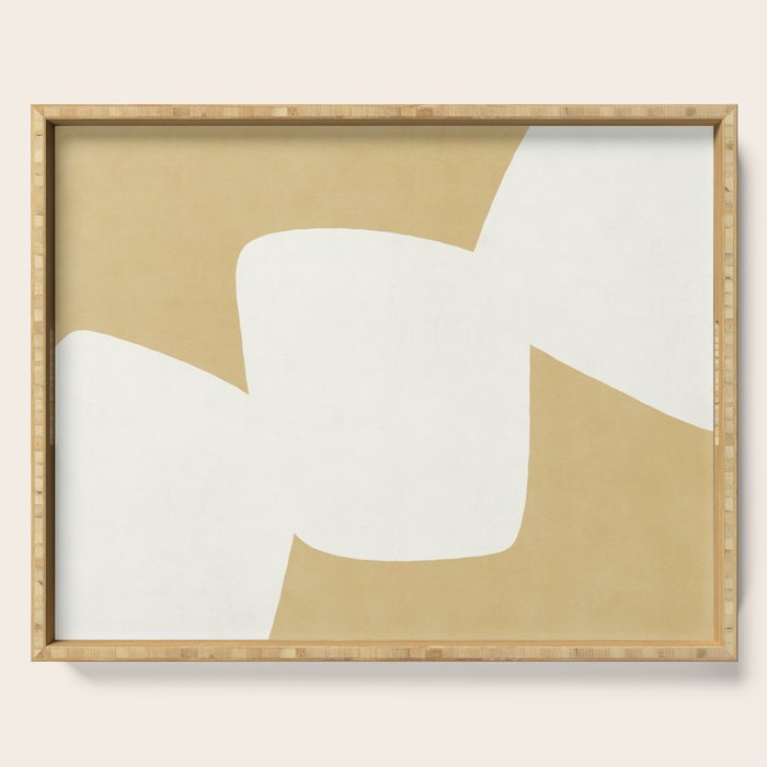 Minimal Shapes gold Serving Tray Gallery Image 1