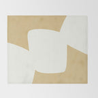 Minimal Shapes gold Throw Blanket Gallery Image 2
