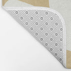Minimal Shapes gold Bath Mat Gallery Image 2