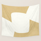 Minimal Shapes gold Wall Tapestry Gallery Image 4