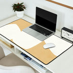 Minimal Shapes gold Desk Mat Gallery Image 2