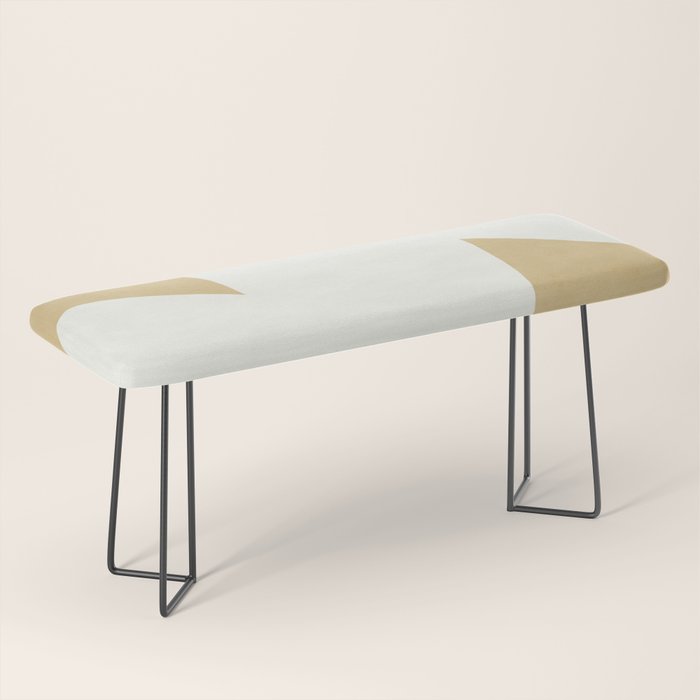 Minimal Shapes gold Bench Gallery Image 1