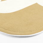 Minimal Shapes gold Bath Mat Gallery Image 3