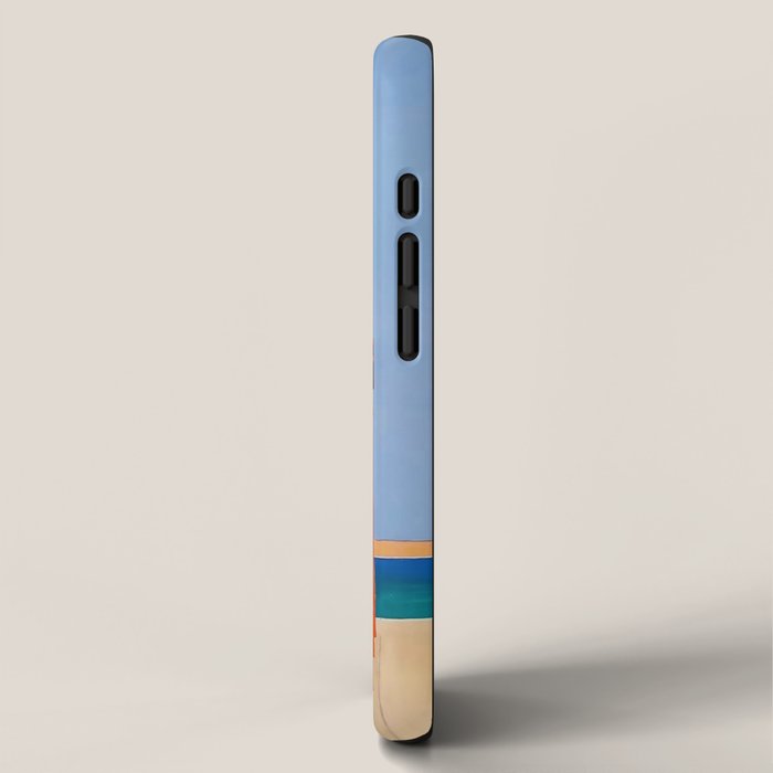 Greece Midcentury Modern Vintage Travel Poster Minimal Style iPhone Case Gallery Image 2