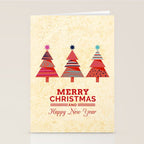 Three Christmas Trees Stationery Card Gallery Image 2