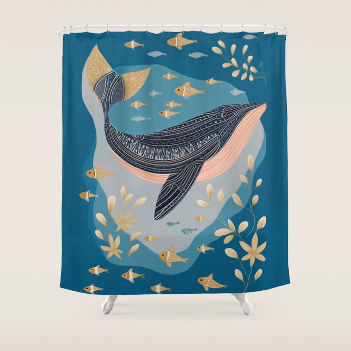 Ocean Lullaby Shower Curtain Gallery Image 1