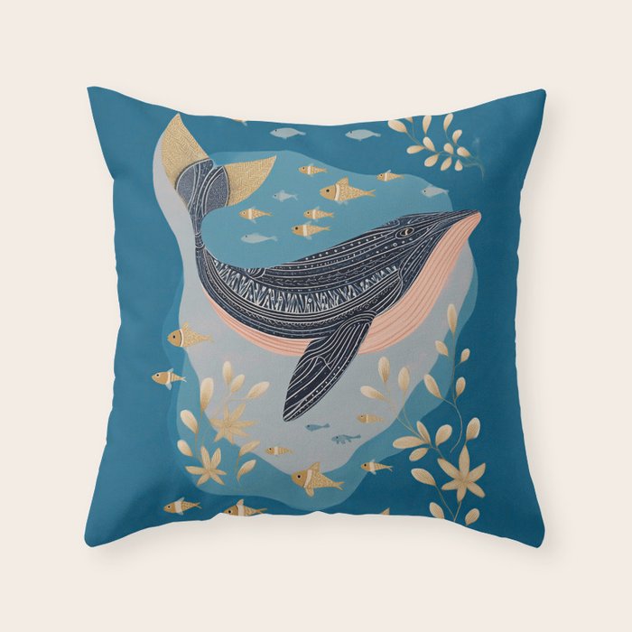 Ocean Lullaby Throw Pillow Gallery Image 1