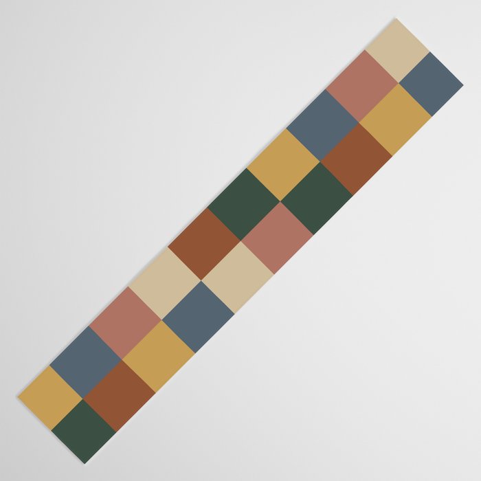 Bold Retro Checks Pattern - Large XI Table Runner Gallery Image 3