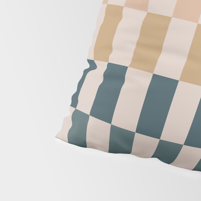 Green And Terracotta Stripes Pillow Sham Gallery Image 4