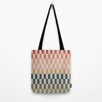 Green And Terracotta Stripes Tote Bag Gallery Image 2