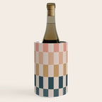 Green And Terracotta Stripes Wine Chiller Gallery Image 3