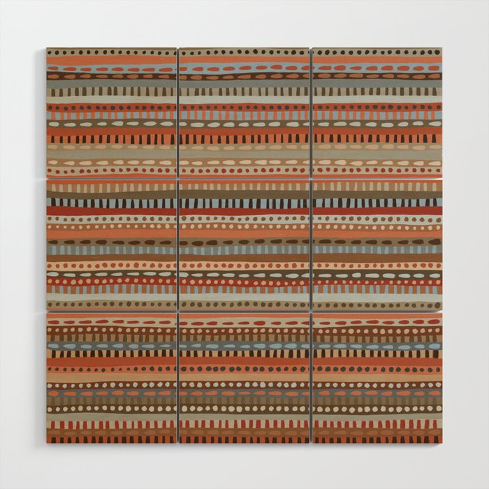 Mix of Stripes #4 Wood Wall Art Gallery Image 1