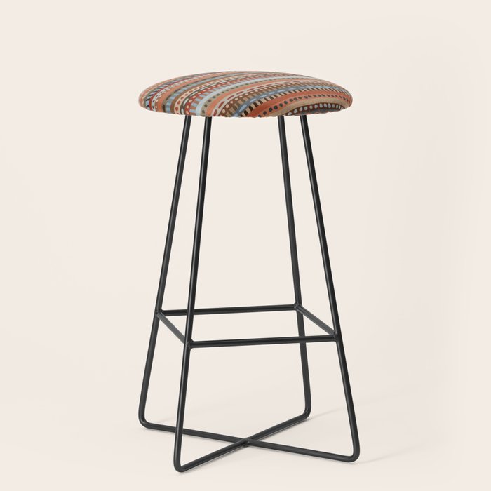 Mix of Stripes #4 Stool Gallery Image 1