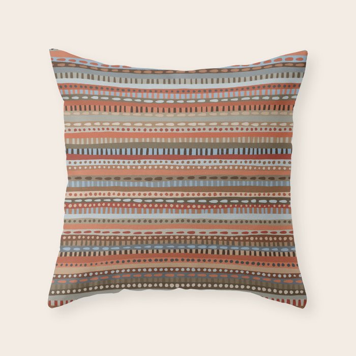 Mix of Stripes #4 Throw Pillow Gallery Image 6