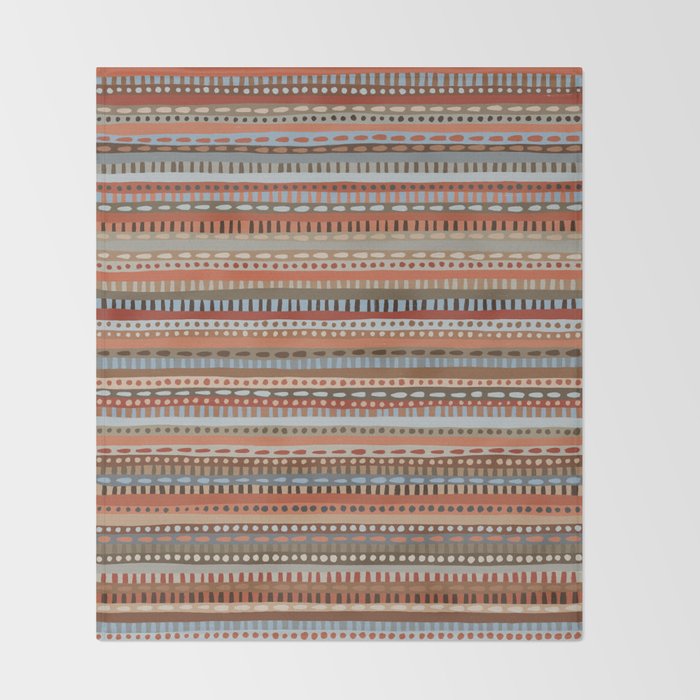 Mix of Stripes #4 Throw Blanket Gallery Image 2